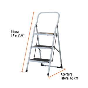 ESCALERA PLEGABLE DE ACERO PRETUL