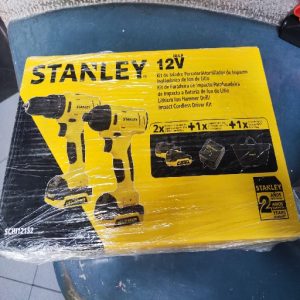 KIT STANLEY DE TALADRO PERCUTOR Y LLAVE DE IMPACTO 12V
