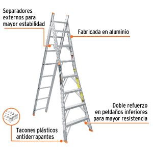 ESCALERA DE COMBINACION TIPO II DE 15 PELDAÑOS